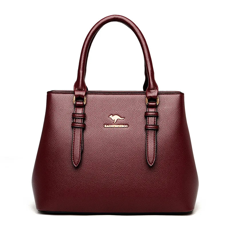 2025 new women's handbag high-end ladies tote bag single shoulder bag mom's crossbody bag urban minimalist style pu material