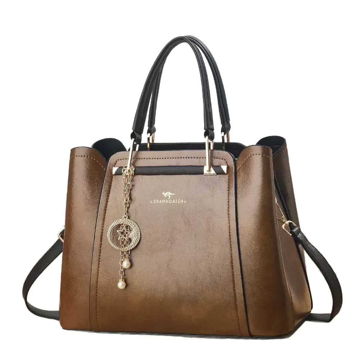 multi-layer large capacity ladies mom bag new splicing handbag simple versatile single shoulder slant cross bag for women