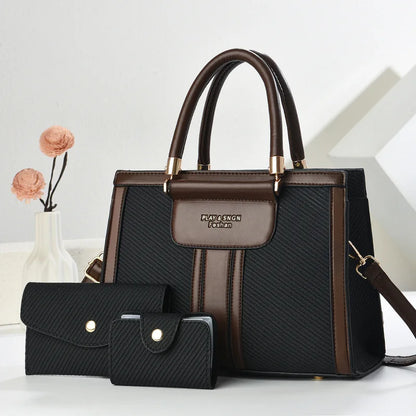 Mother-Daughter Three-Piece Set Single Shoulder Women's Crossbody Bag 2025 Home Hot New Handbag Ladies Large Bags