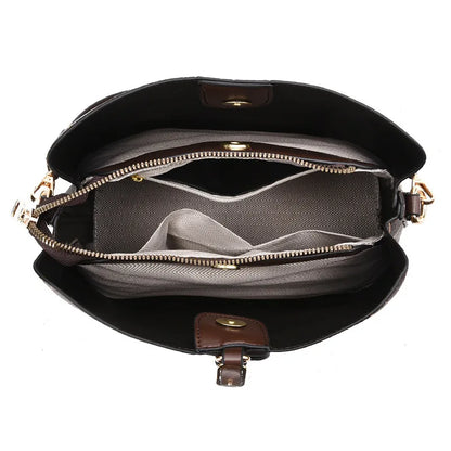 Casual Large Capacity Women's Bucket Handbag Street Style PU Material Tote Bag Single Shoulder Satchel Fashionable Everyday A...