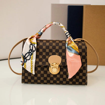 2025 New Trendy Sweet Crossbody Bag For Women - Floral Print Small Square Handbag