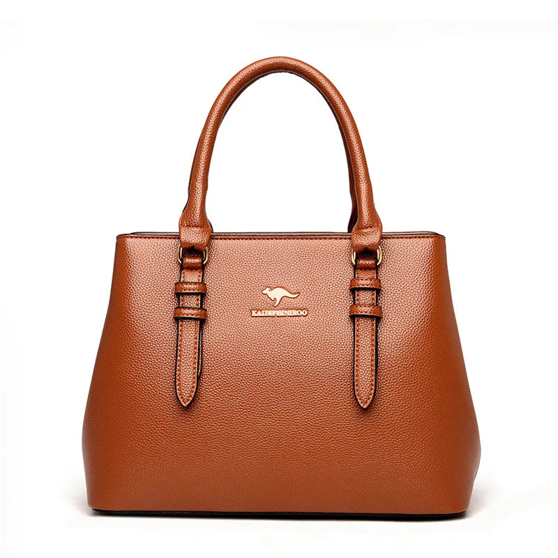 2025 new women's handbag high-end ladies tote bag single shoulder bag mom's crossbody bag urban minimalist style pu material