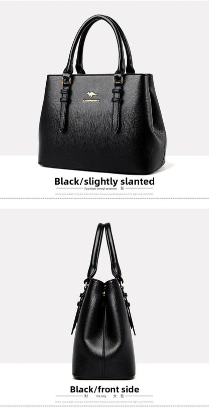 2025 New Women's Handbag High-End Ladies Tote Bag Single Shoulder Bag Mom's Crossbody Bag Urban Minimalist Style PU Material