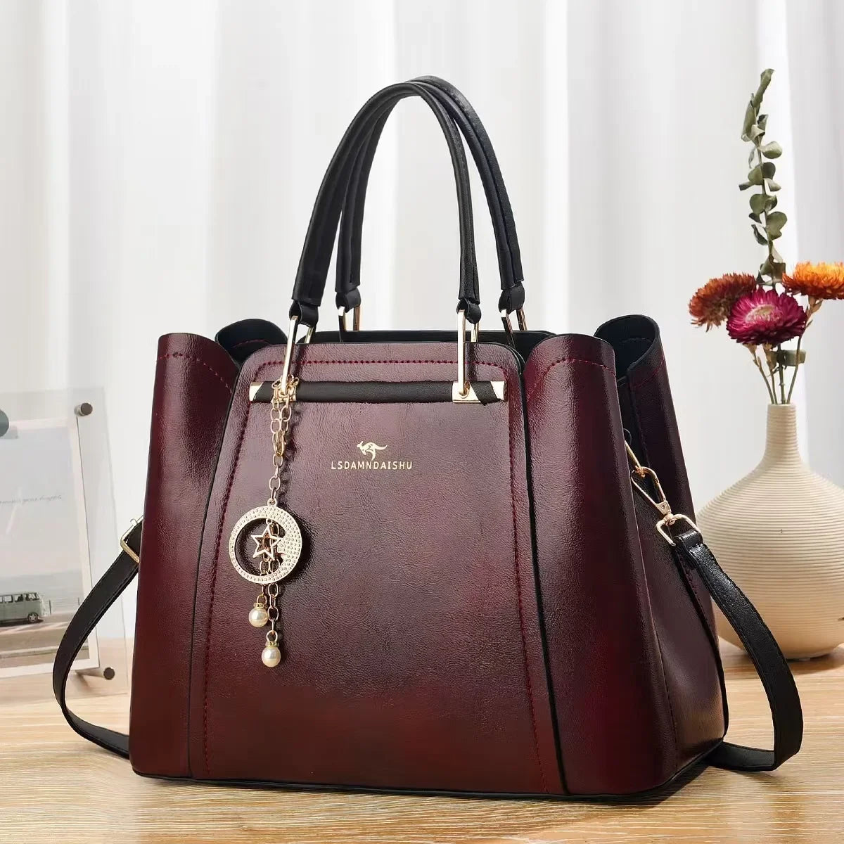 multi-layer large capacity ladies mom bag new splicing handbag simple versatile single shoulder slant cross bag for women