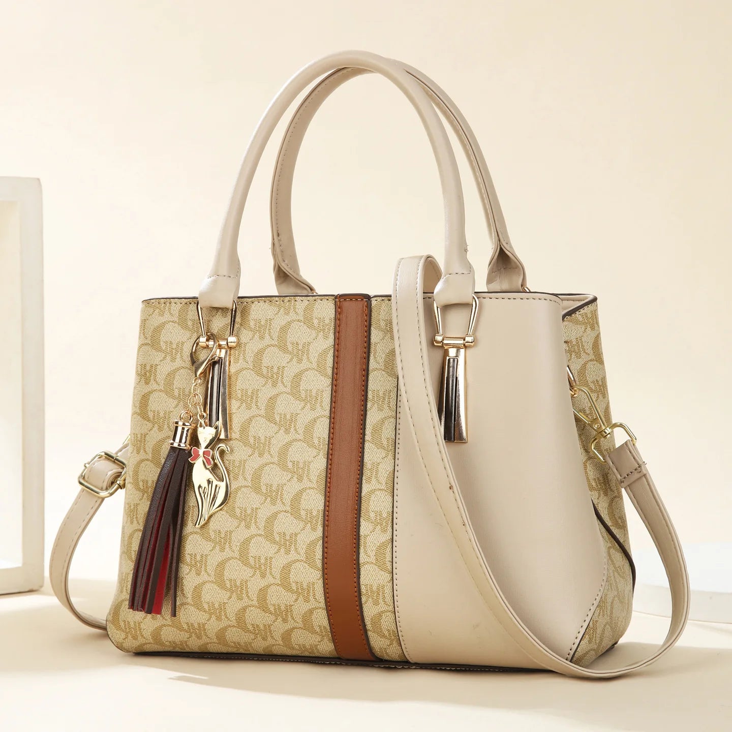 fashionable large capacity mother-daughter single shoulder crossbody bag for women stylish autumn winter handbag pu material