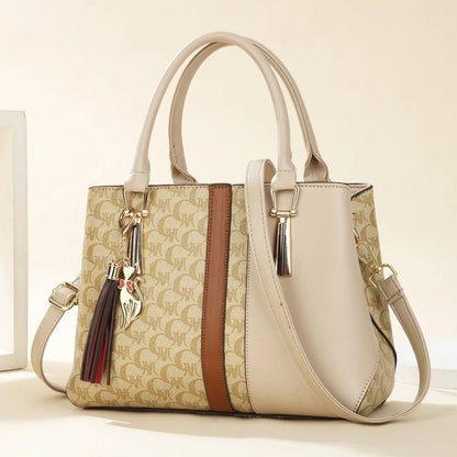 Fashionable Large Capacity Mother-Daughter Single Shoulder Crossbody Bag for Women Stylish Autumn Winter Handbag PU Material