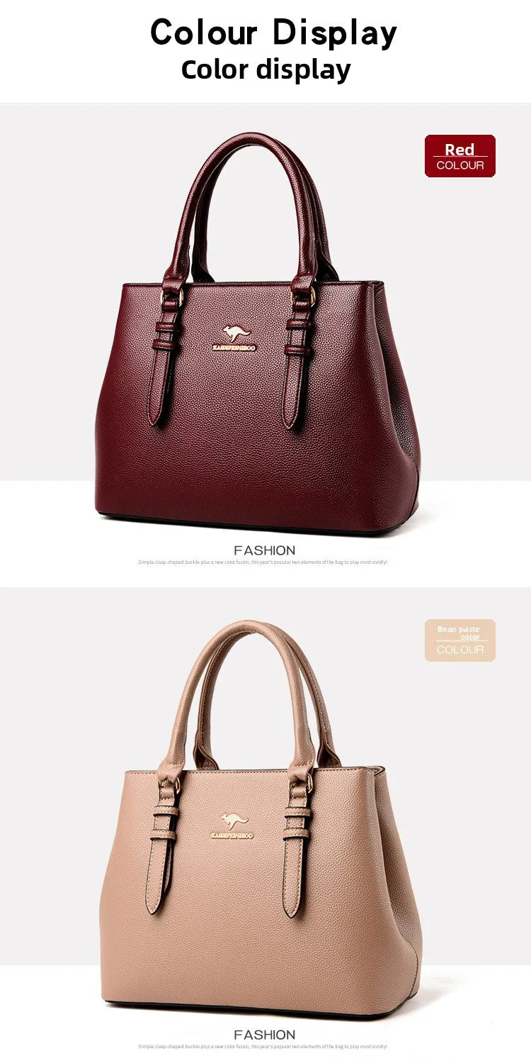 2025 new women's handbag high-end ladies tote bag single shoulder bag mom's crossbody bag urban minimalist style pu material