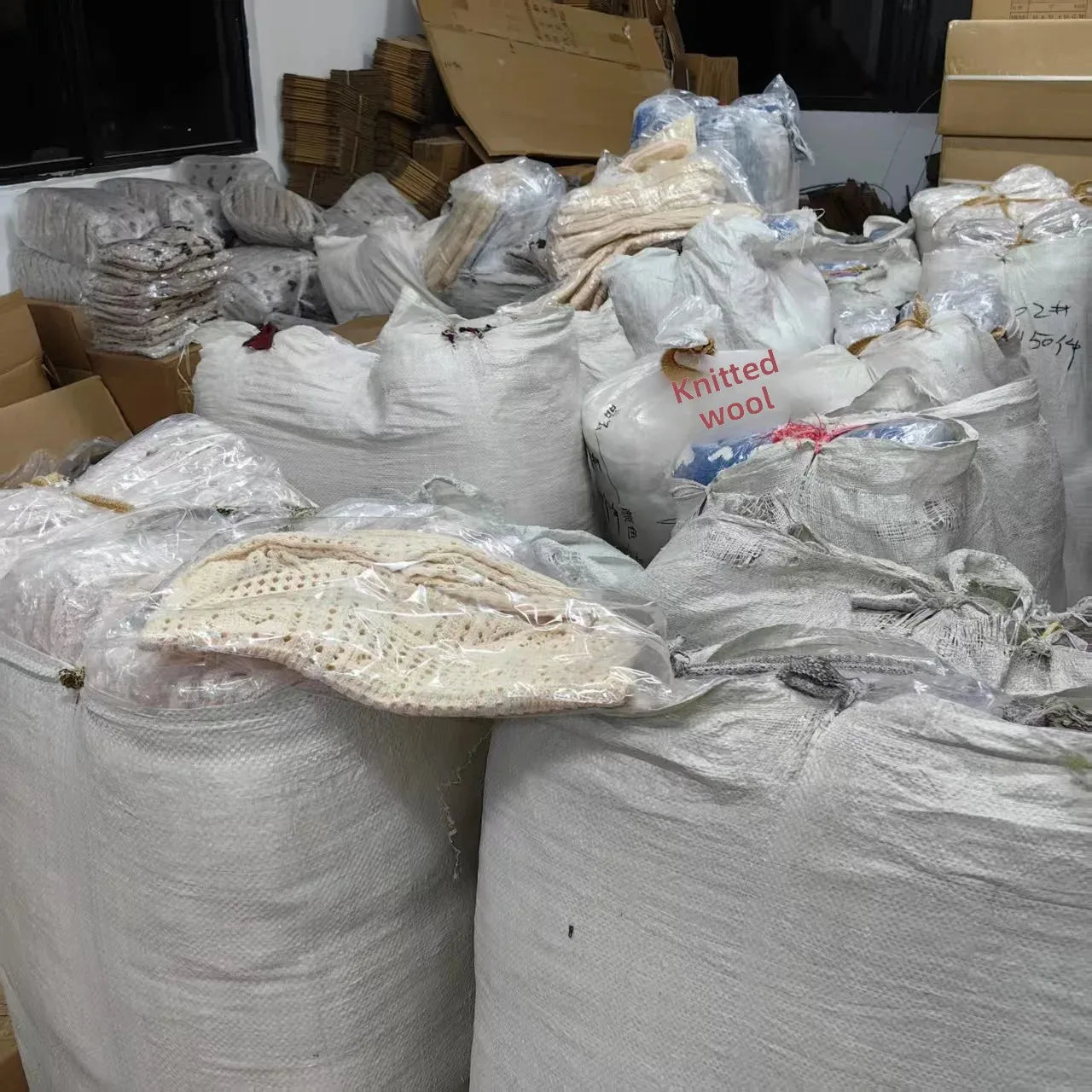 retro hollow knitted large capacity women's shopping bag tote single shoulder rope bag soft polyester fiber open door design