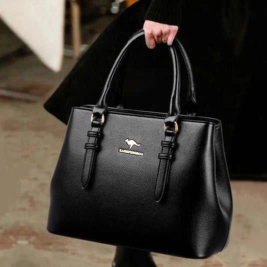 2025 New Women's Handbag High-End Ladies Tote Bag Single Shoulder Bag Mom's Crossbody Bag Urban Minimalist Style PU Material