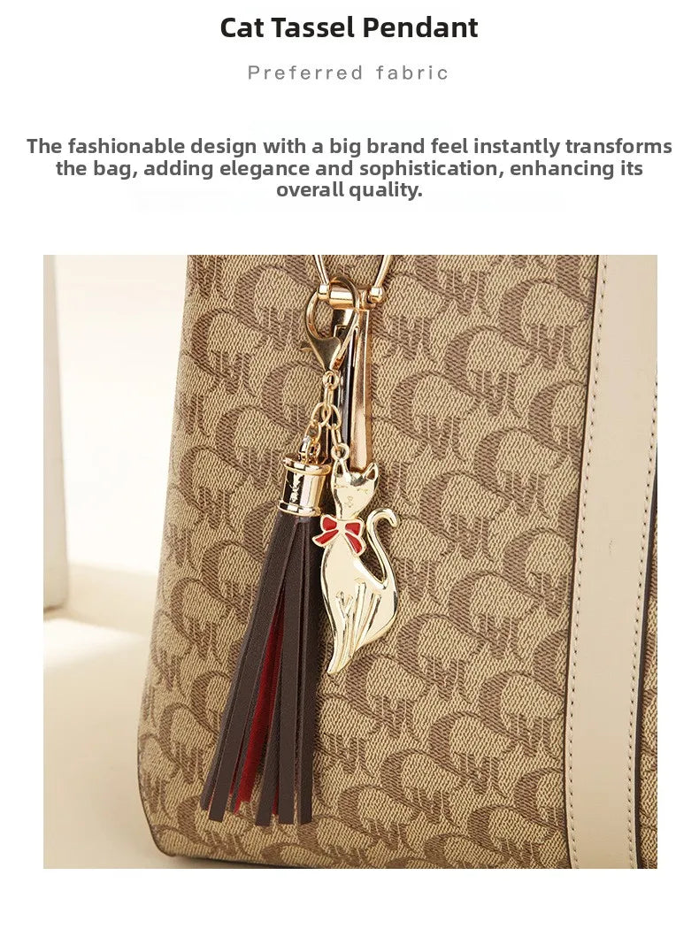 fashionable large capacity mother-daughter single shoulder crossbody bag for women stylish autumn winter handbag pu material