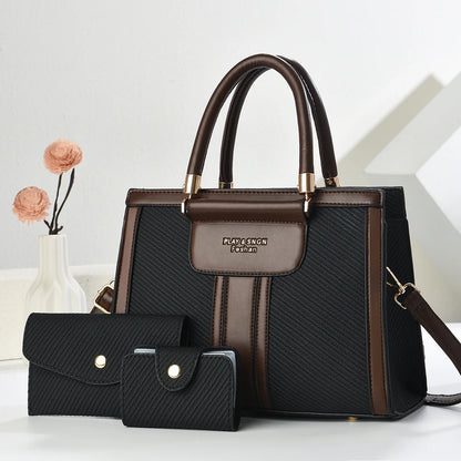 Mother-Daughter Three-Piece Set Single Shoulder Women's Crossbody Bag 2025 Home Hot New Handbag Ladies Large Bags