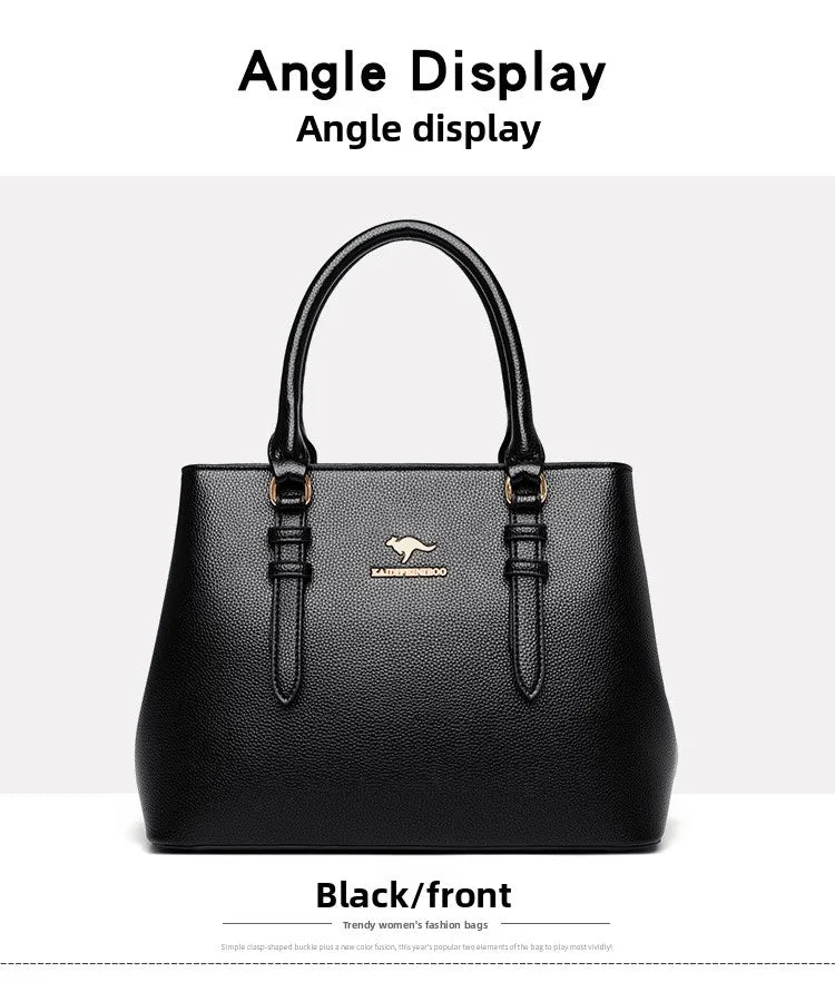 2025 new women's handbag high-end ladies tote bag single shoulder bag mom's crossbody bag urban minimalist style pu material