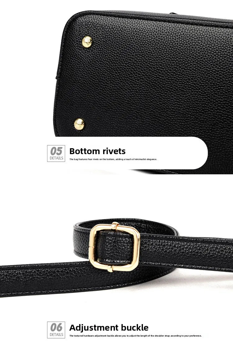 2025 new women's handbag high-end ladies tote bag single shoulder bag mom's crossbody bag urban minimalist style pu material