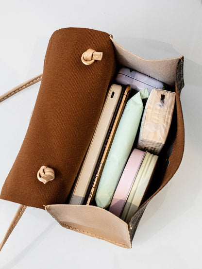 2025 New Trendy Sweet Crossbody Bag For Women - Floral Print Small Square Handbag