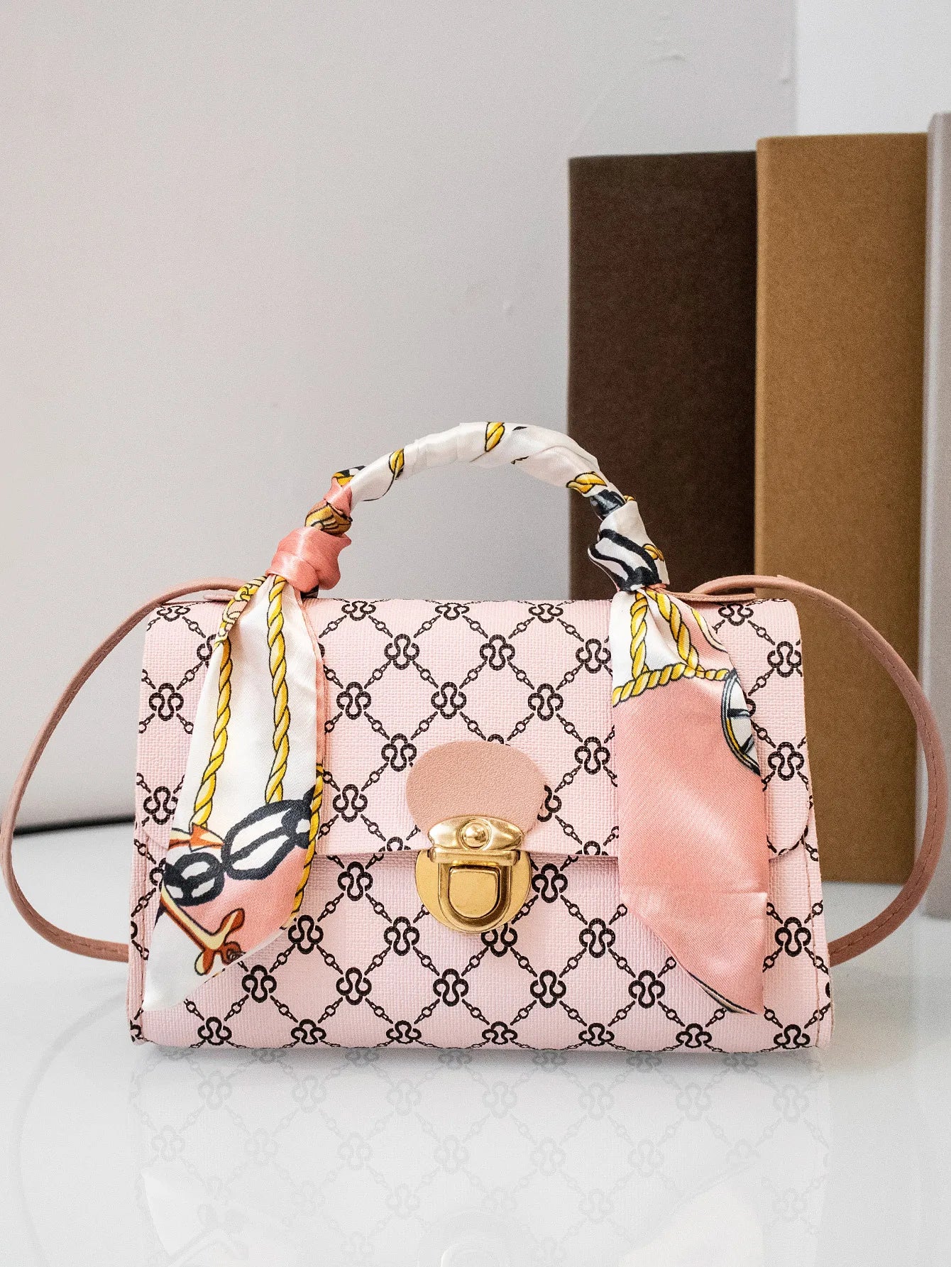 2025 new trendy sweet crossbody bag for women - floral print small square handbag