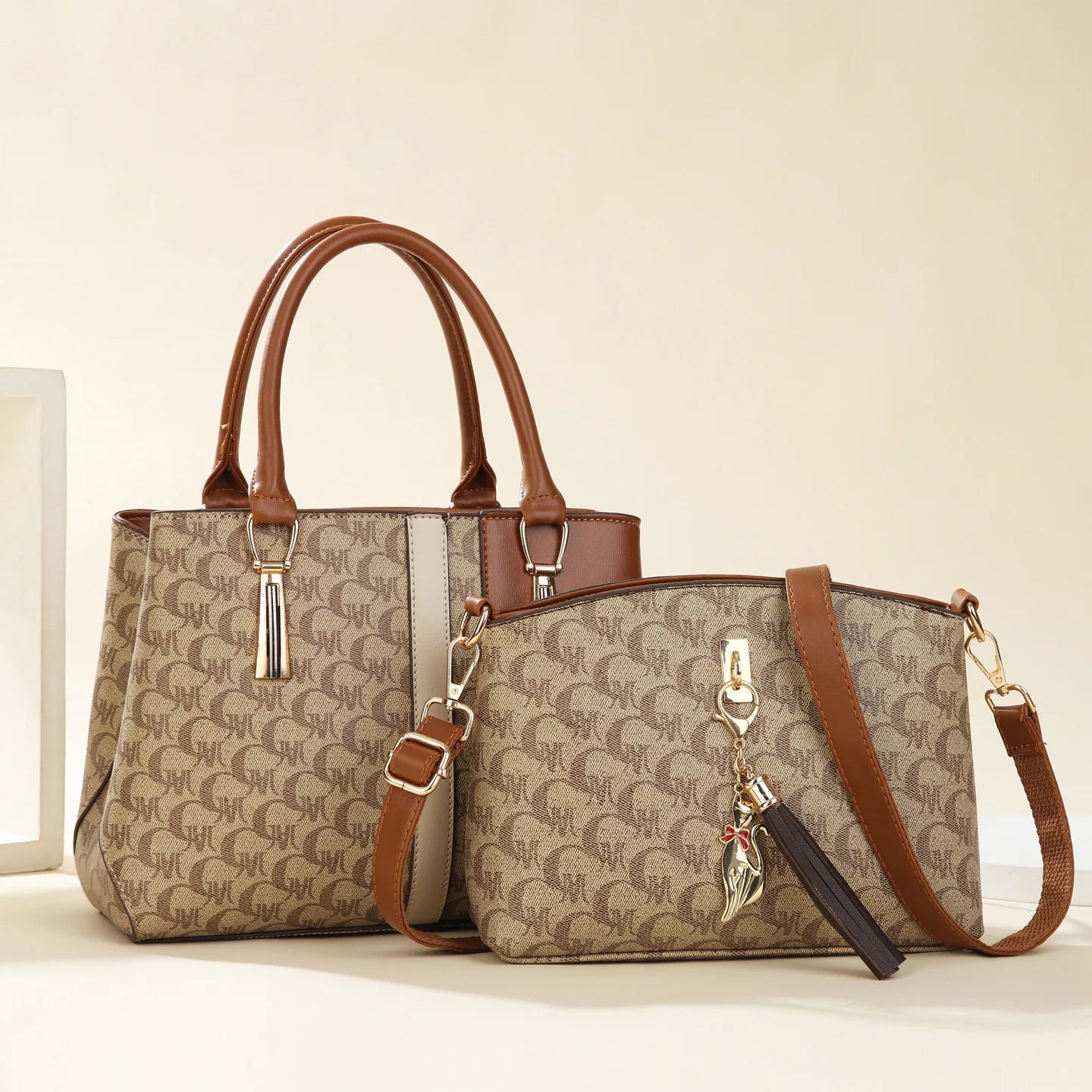 fashionable large capacity mother-daughter single shoulder crossbody bag for women stylish autumn winter handbag pu material