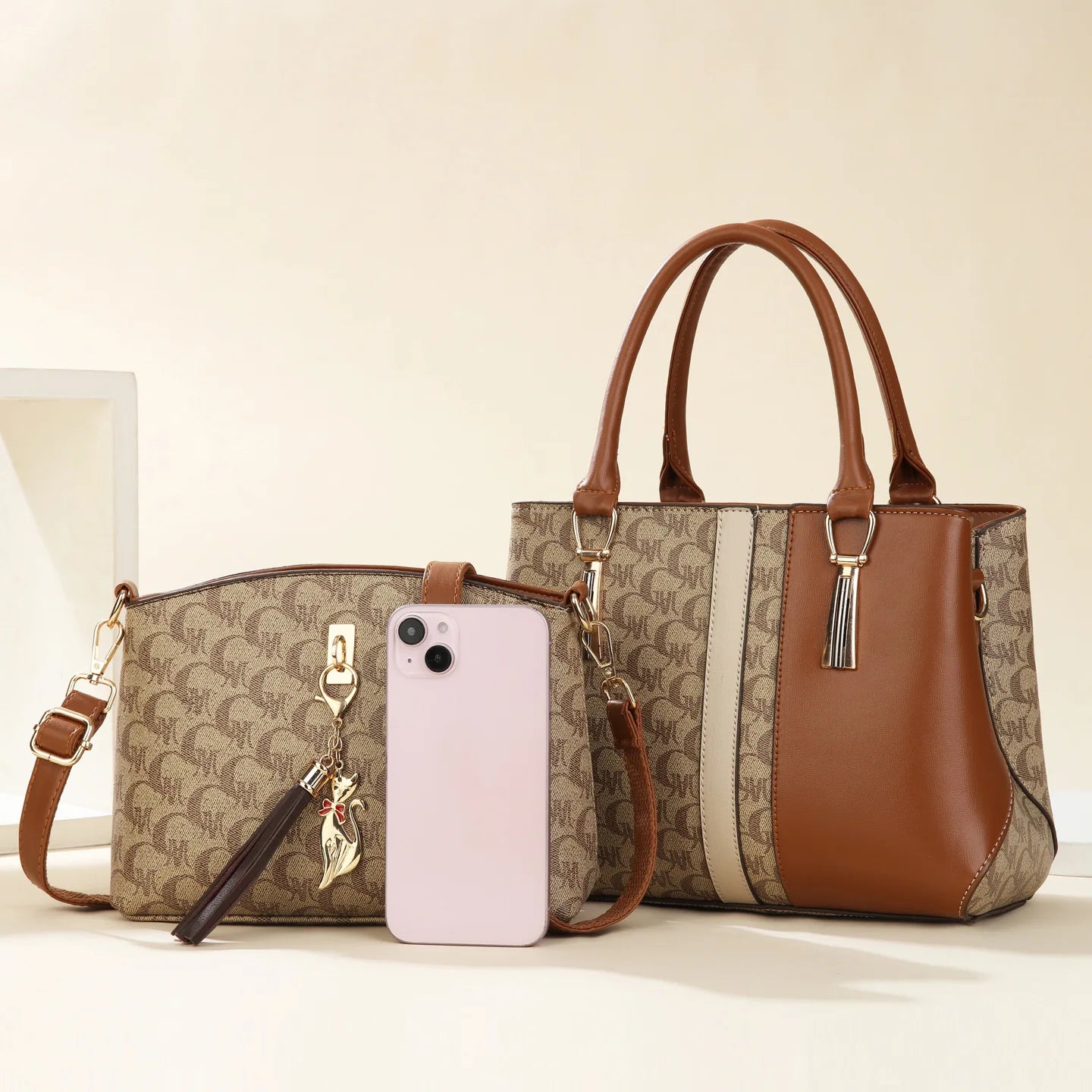 fashionable large capacity mother-daughter single shoulder crossbody bag for women stylish autumn winter handbag pu material