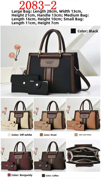 Mother-Daughter Three-Piece Set Single Shoulder Women's Crossbody Bag 2025 Home Hot New Handbag Ladies Large Bags