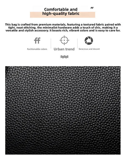 2025 New Women's Handbag High-End Ladies Tote Bag Single Shoulder Bag Mom's Crossbody Bag Urban Minimalist Style PU Material