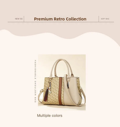 Fashionable Large Capacity Mother-Daughter Single Shoulder Crossbody Bag for Women Stylish Autumn Winter Handbag PU Material