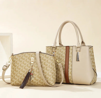 Fashionable Large Capacity Mother-Daughter Single Shoulder Crossbody Bag for Women Stylish Autumn Winter Handbag PU Material