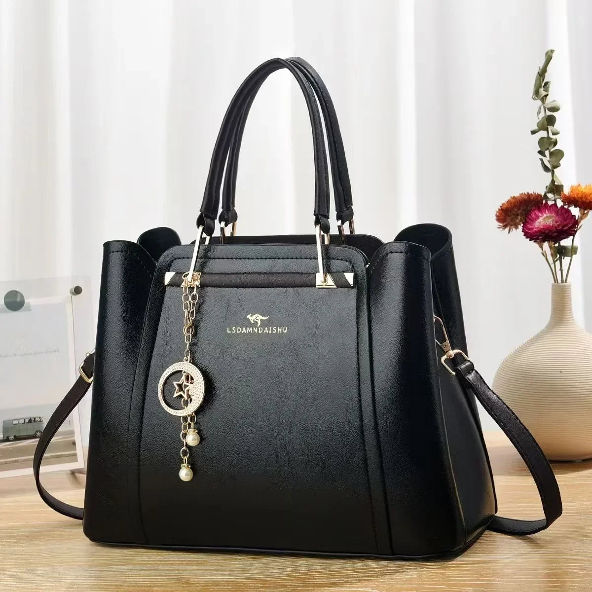 multi-layer large capacity ladies mom bag new splicing handbag simple versatile single shoulder slant cross bag for women