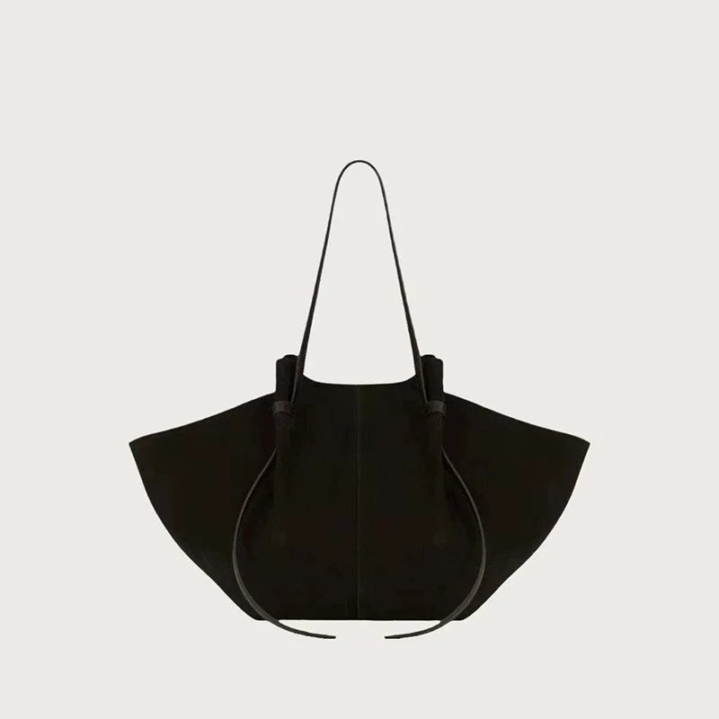 retro suede shoulder bag fashion large-capacity mother-and-child bag simple high-end wing-shaped bag commuter versatile tote bag