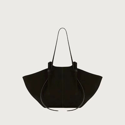 Retro Suede Shoulder Bag Fashion Large-capacity Mother-and-child Bag Simple High-end Wing-shaped Bag Commuter Versatile Tote Bag
