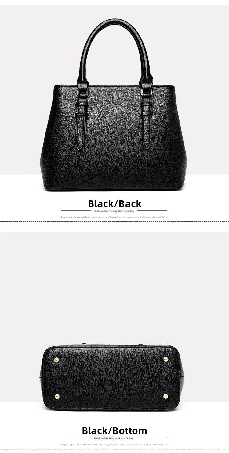 2025 new women's handbag high-end ladies tote bag single shoulder bag mom's crossbody bag urban minimalist style pu material