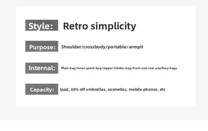 2025 New Fashion Casual Printed Ladies Handbag Urban Minimalist Style PU Material Tote Bag Medium Size Zipper Opening Polyest...